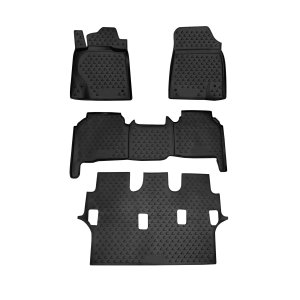 Lexus LX570 3D Floor-Trunk Mats - Omac - Black - '08-'11